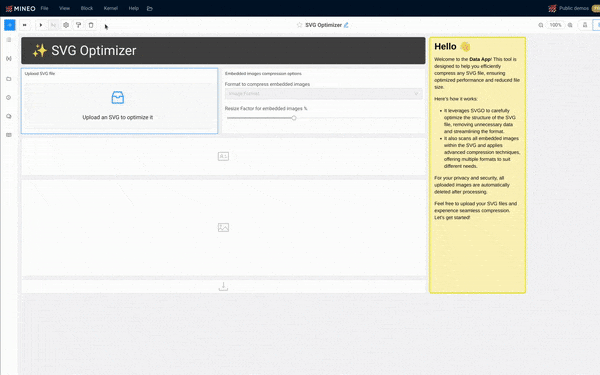 Responsive mode dynamically centers blocks for better mobile viewing