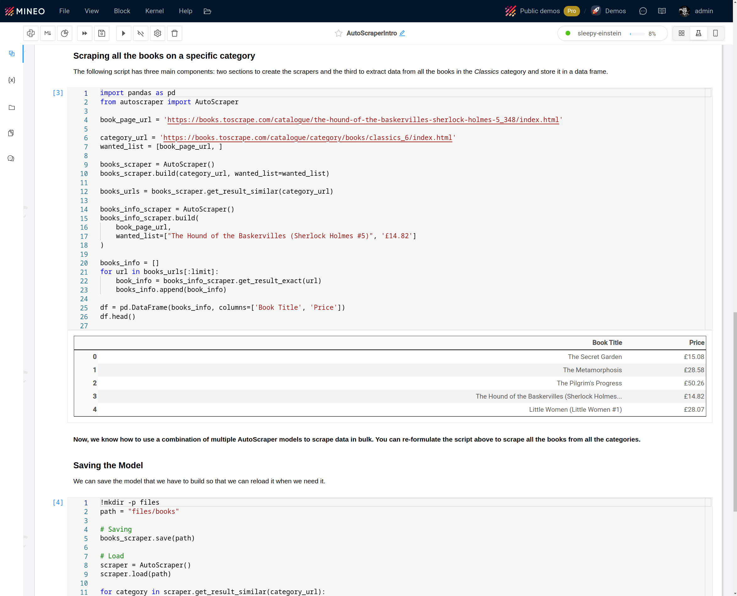 Webscraping with Python